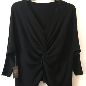 Vince Camuto twisted knot back sweater size small